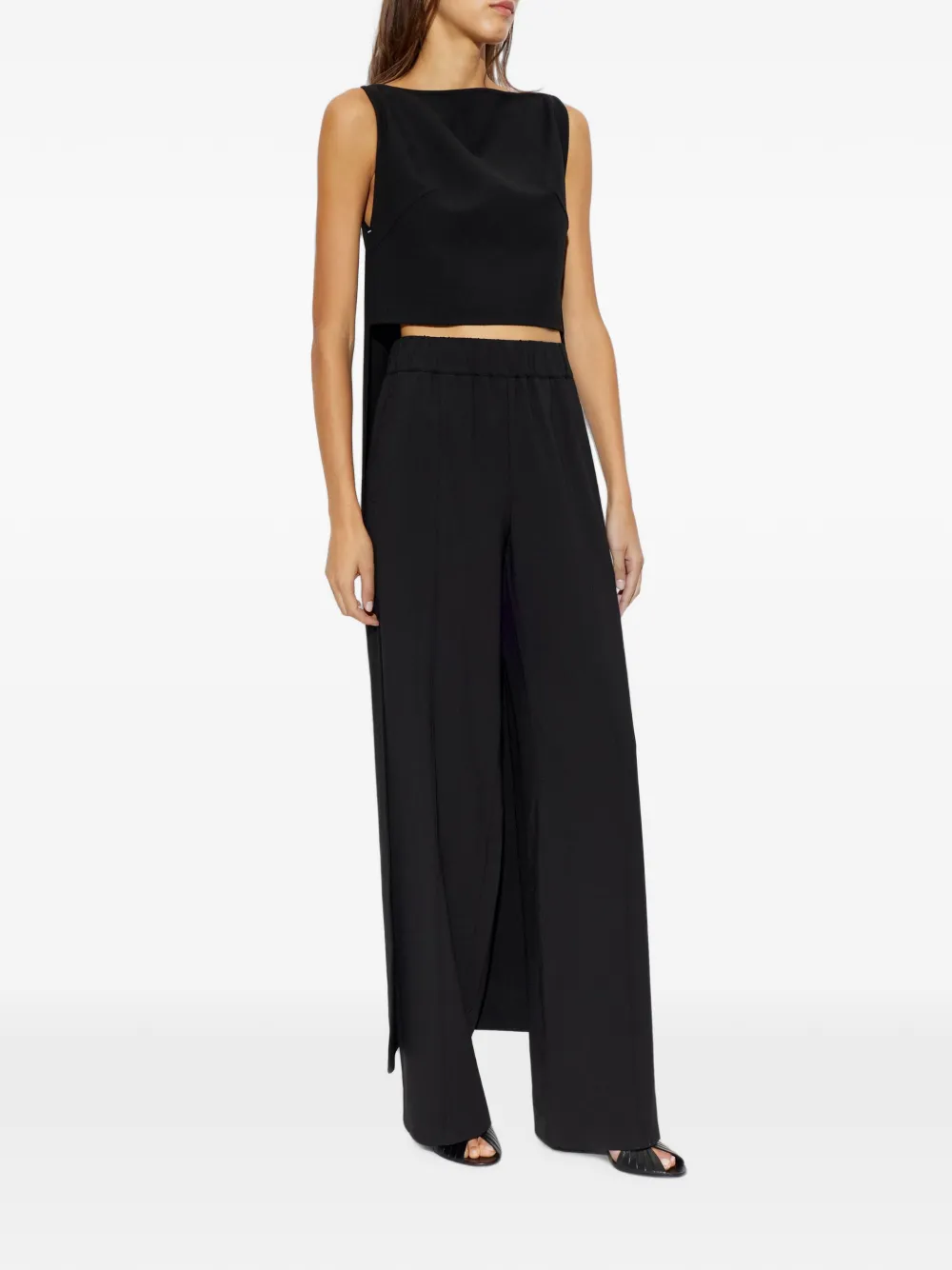 Jil Sander Asymmetrische top Zwart