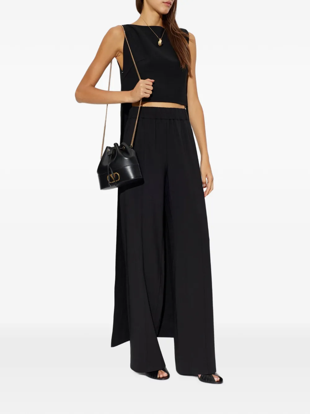 Jil Sander Asymmetrische top Zwart