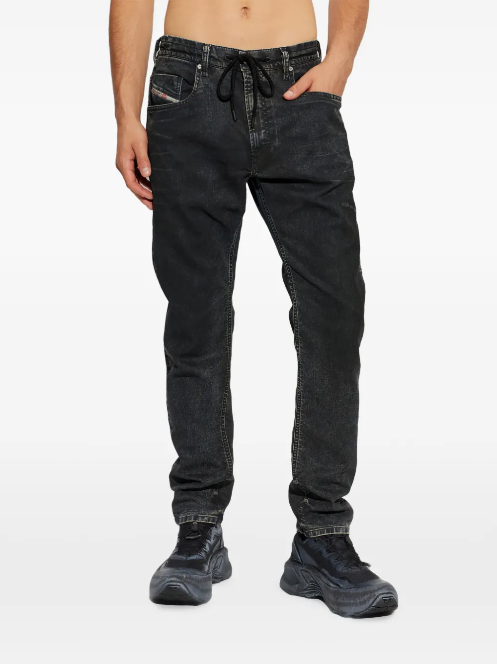 Diesel D-Krooley-B Jogg jeans met trekkoord Zwart