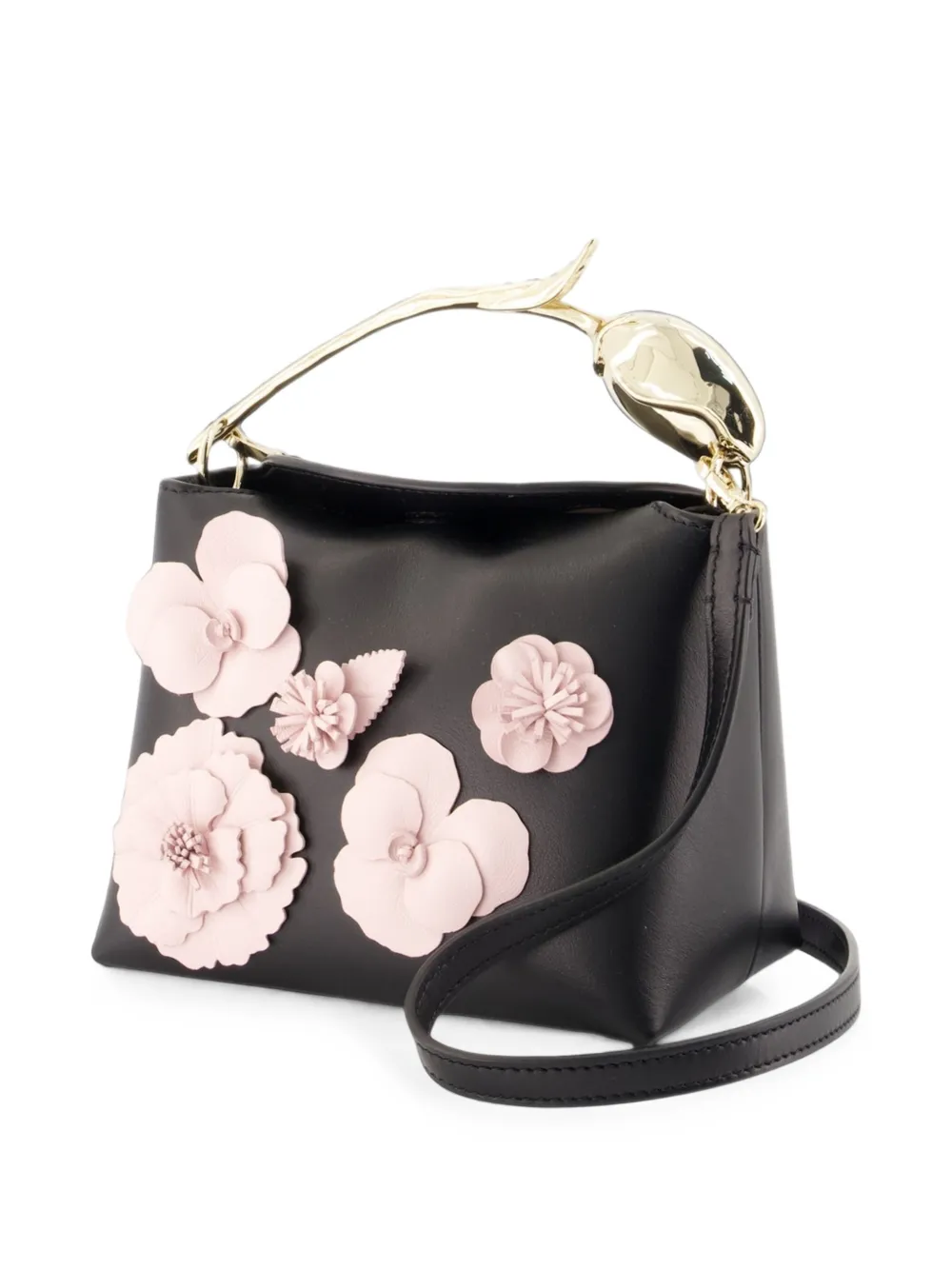 ERDEM Bloom mini-shopper Zwart