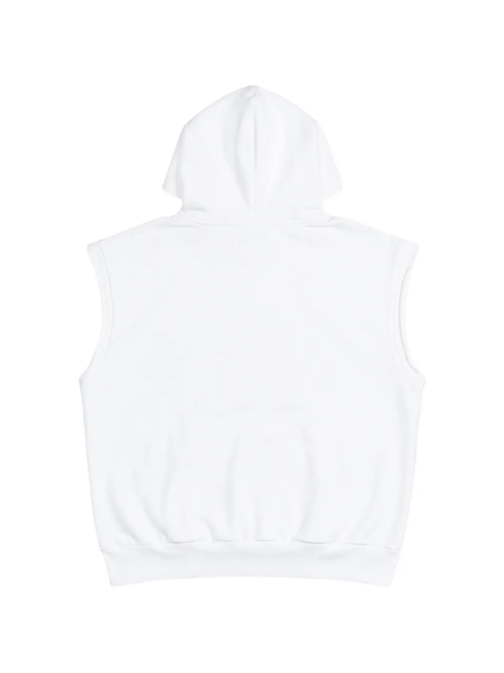 SP5DER rhinestone OG Web sleeveless hoodie Wit