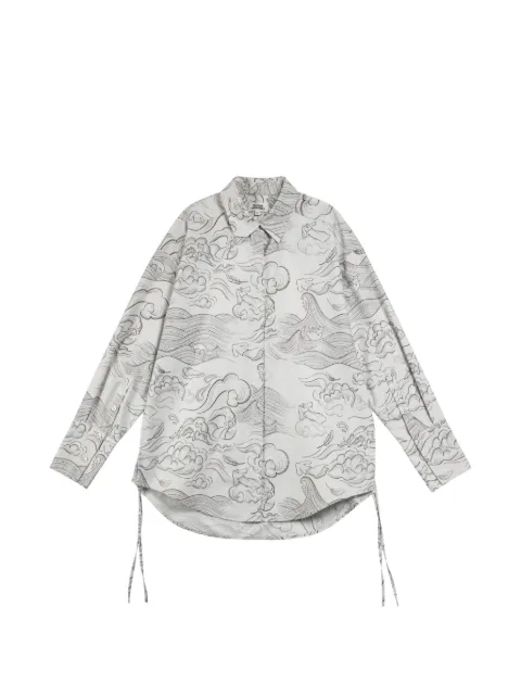 Future Classics Nova print drawstring shirt
