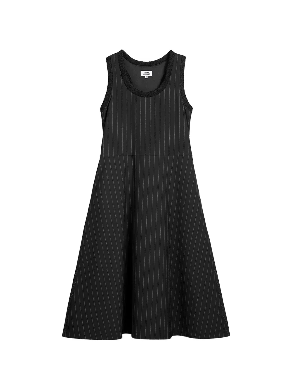 Future Classics striped A-line midi dress