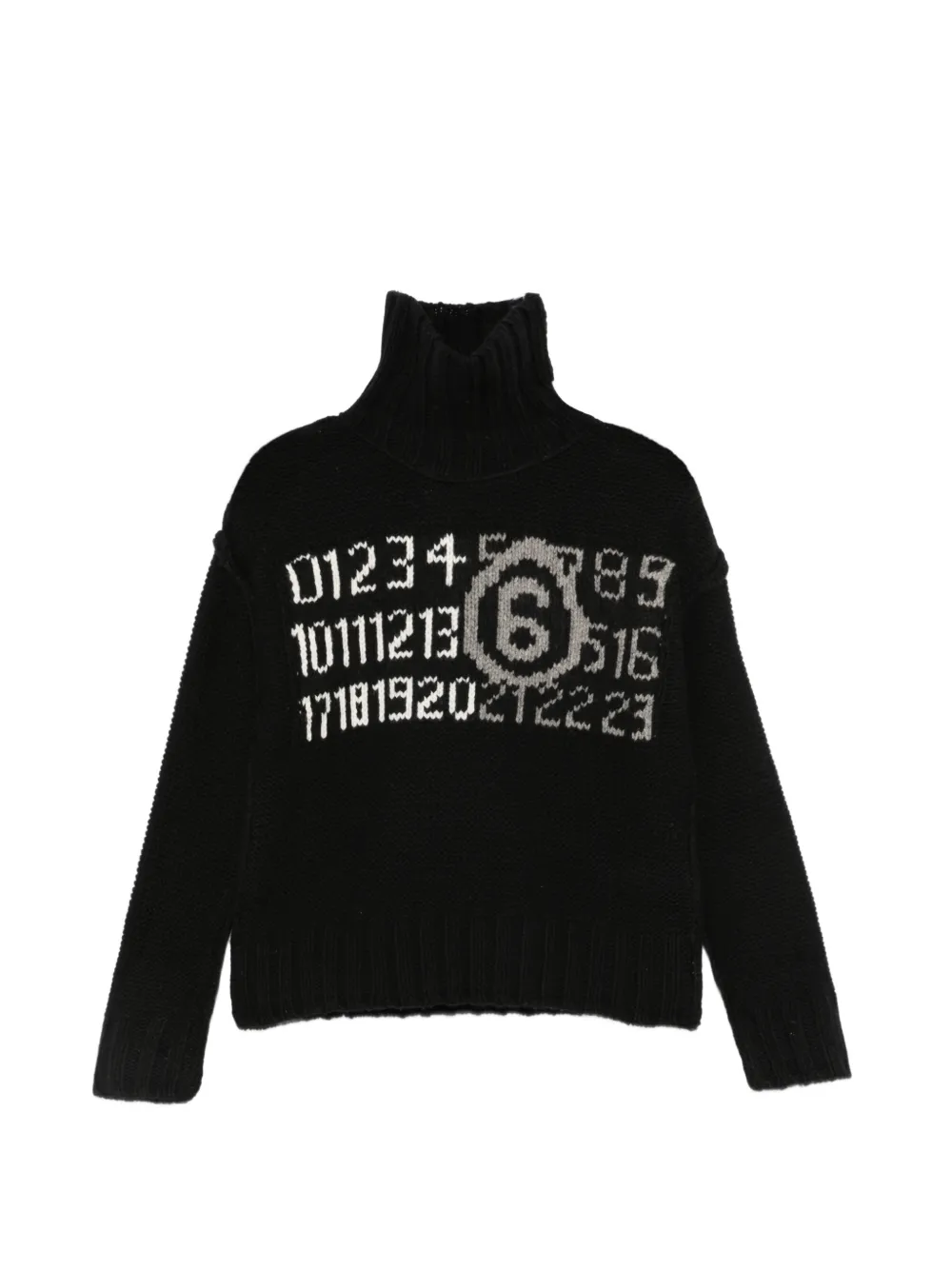 MM6 Maison Margiela Kids pull à col roulé - Noir MM6 Maison Margiela Kids pull à col roulé - Noir