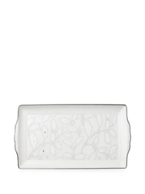 GINORI 1735 Agrifoglio holly-print tray
