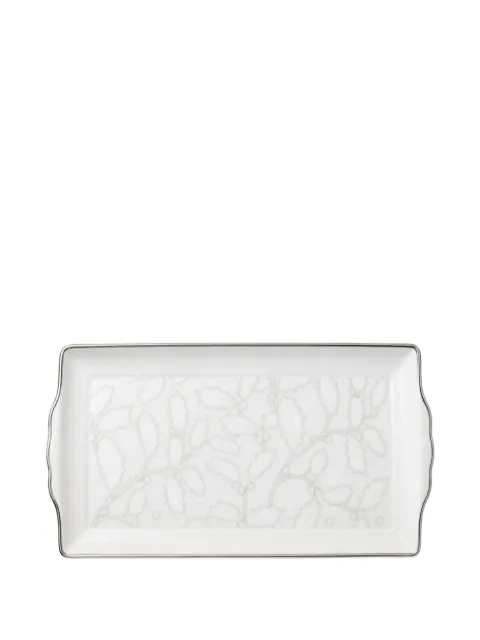 GINORI 1735 Agrifoglio holly-print tray