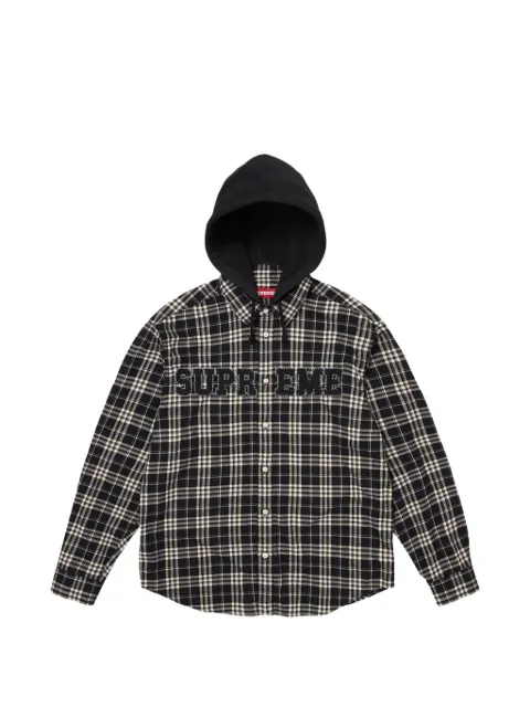 Supreme appliqué hooded jacket
