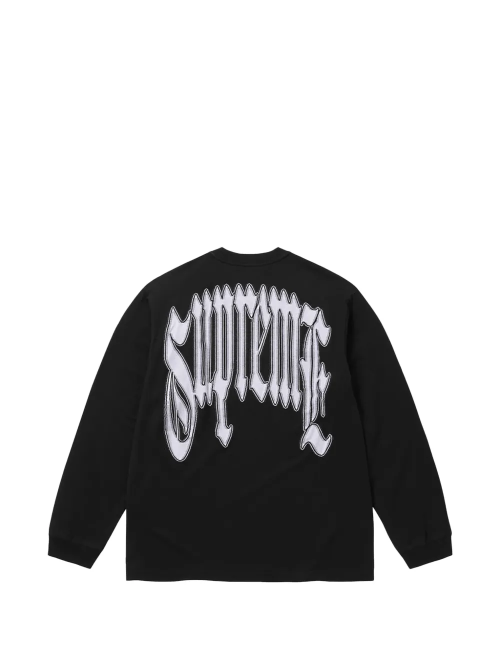 Supreme Intarsia T-shirt met lange mouwen Zwart