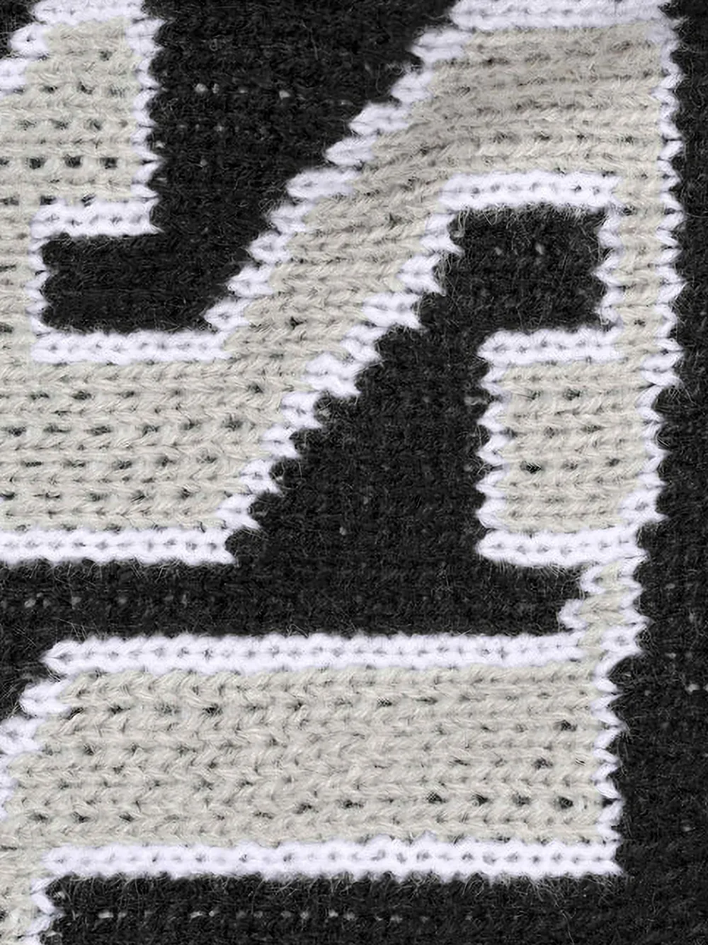 Supreme Trui met jacquard mouwen Zwart