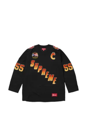 Supreme x Fox Racing® long-sleeve T-shirt | Black | FARFETCH