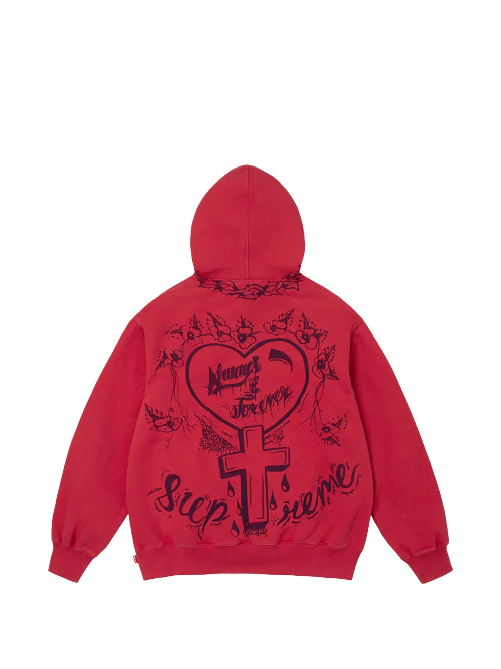 Supreme Forever hoodie Rood