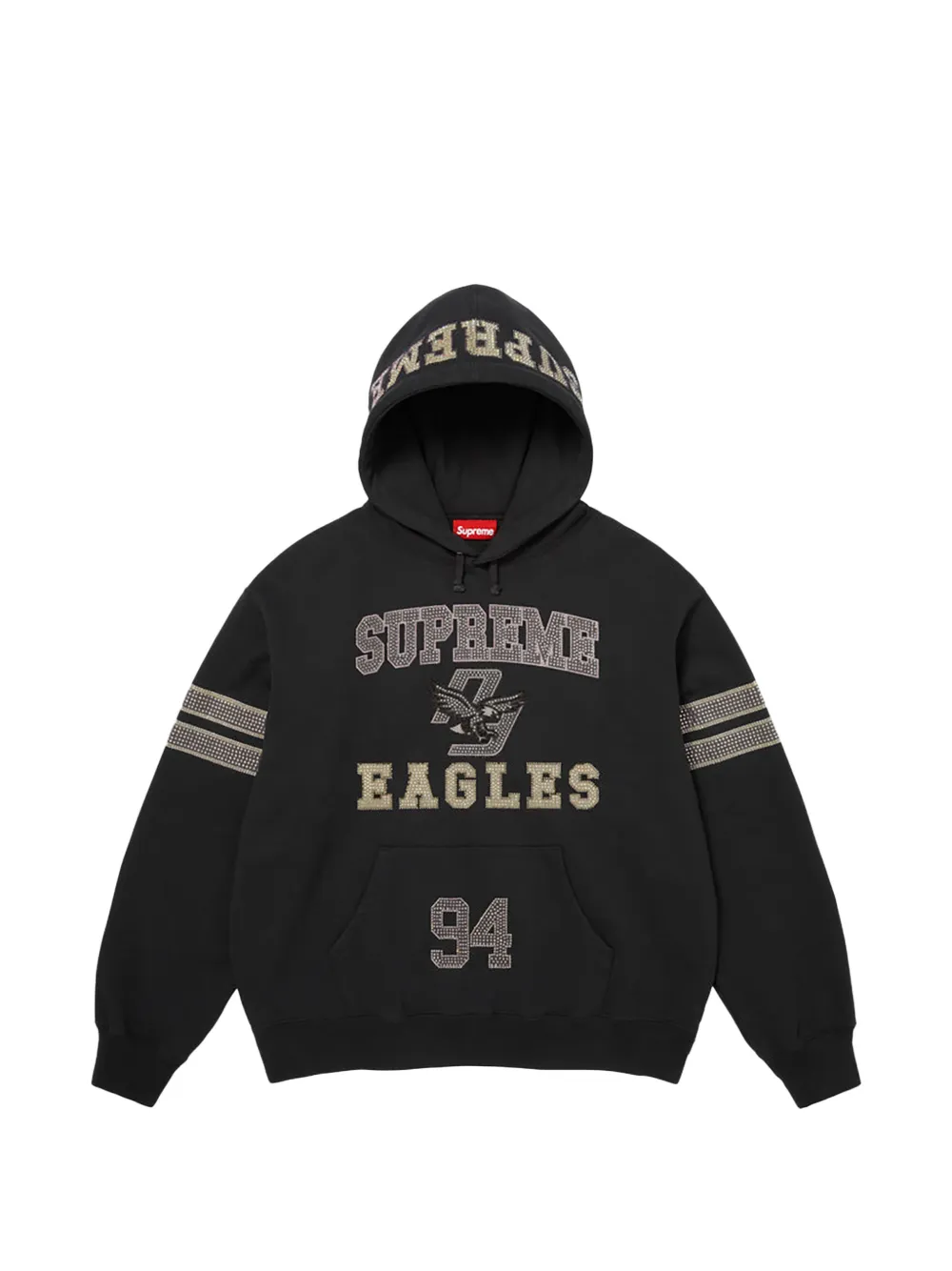 Supreme rhinestone-embellishment hoodie