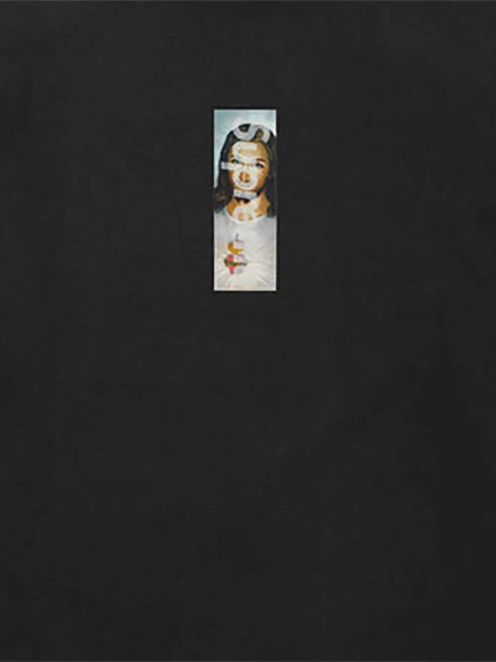 Supreme Prayer Card Box T-shirt met logo Zwart
