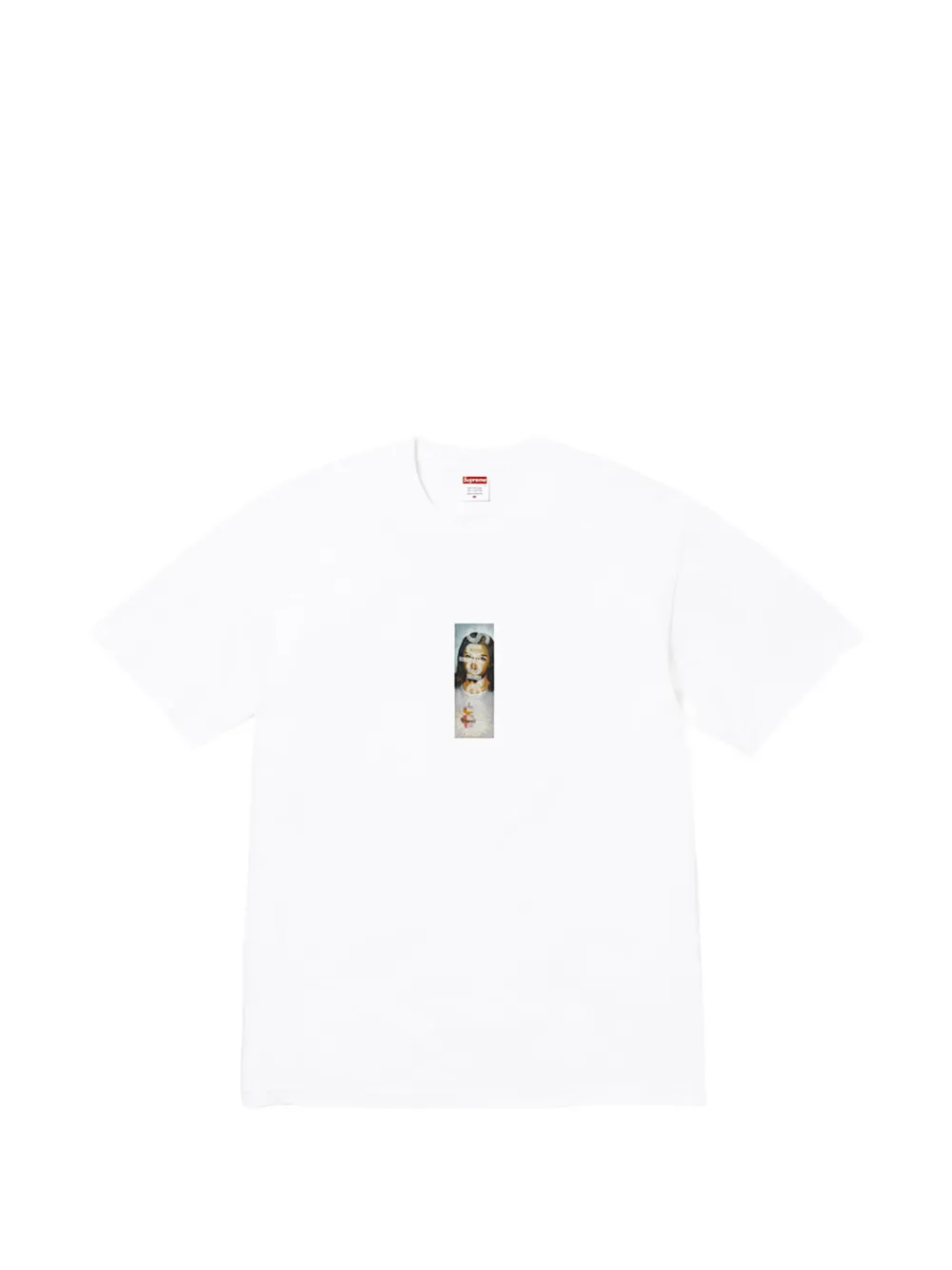 Supreme Prayer Card Box Logo T-shirt - Bianco