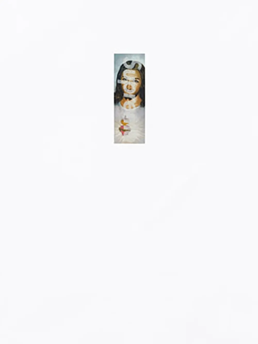 Supreme Prayer Card Box T-shirt met logo Wit