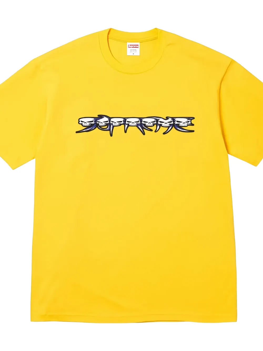 Supreme Skulls Spellout T-shirt Geel