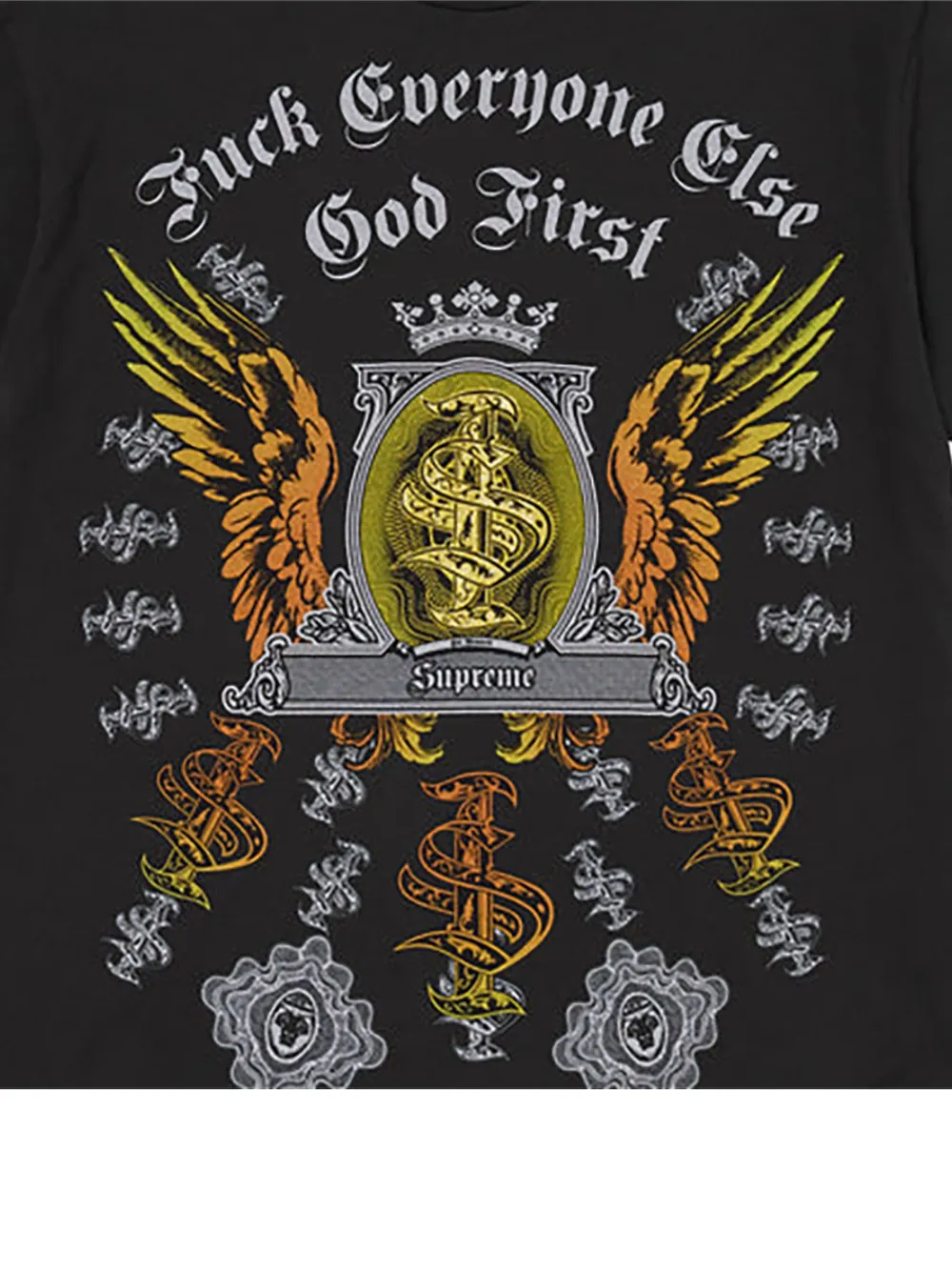 Supreme T-shirt met grafische print Zwart