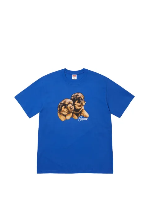 Supreme puppies-print T-shirt