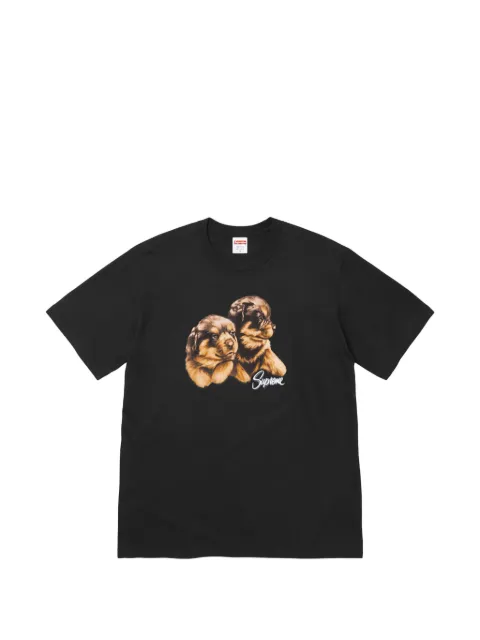 Supreme puppies-print T-shirt