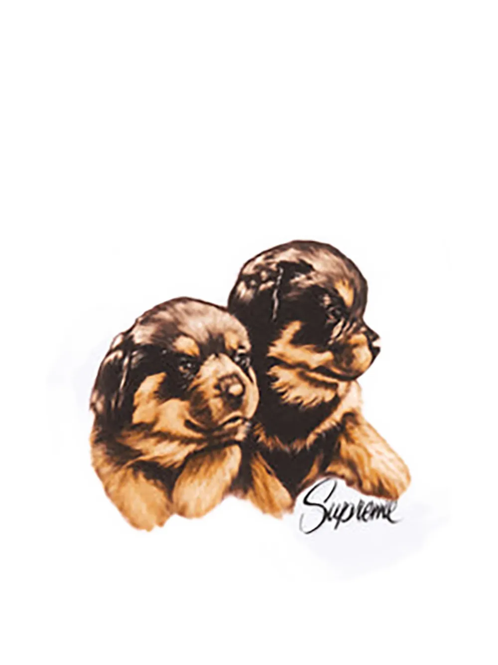Supreme Puppies T-shirt Wit