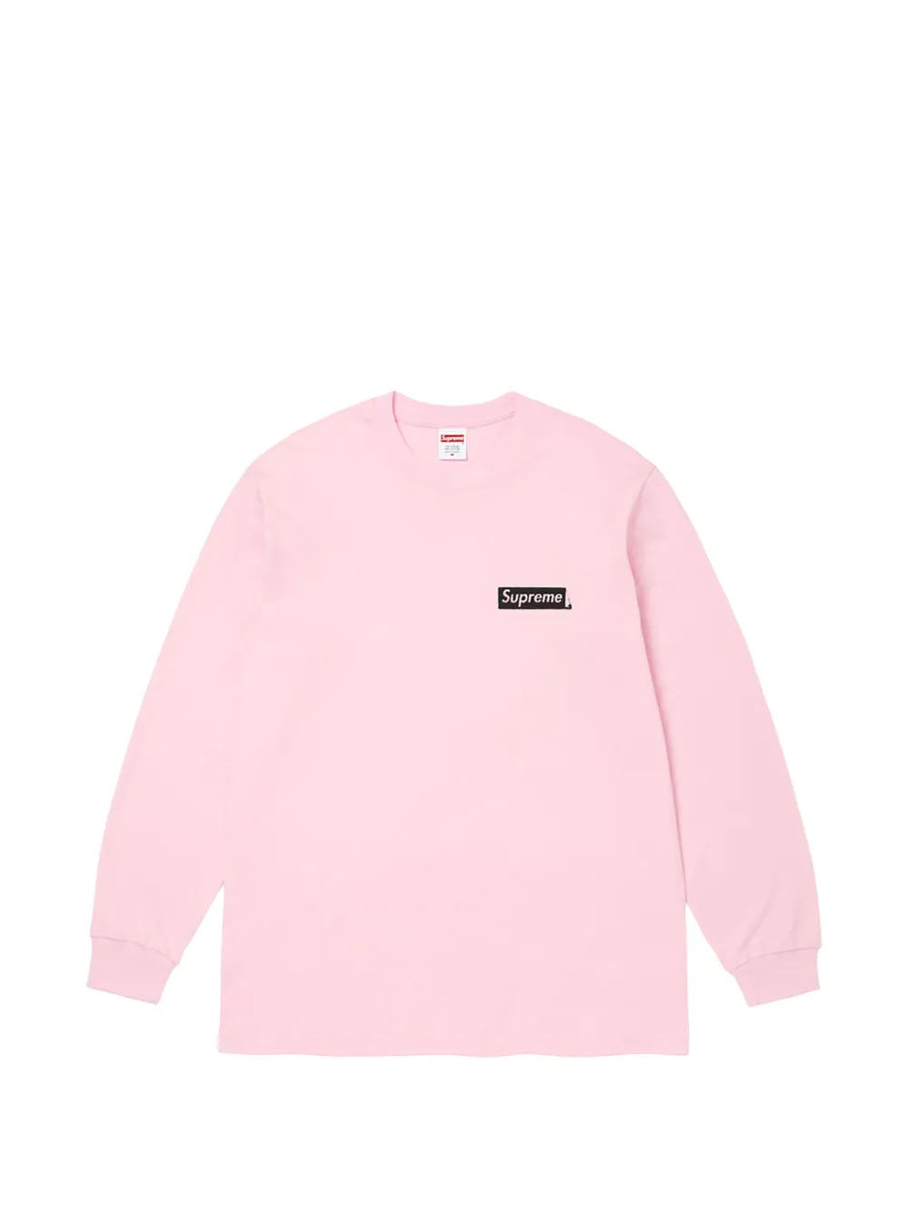 Supreme T-shirt con stampa grafica e maniche lunghe - Rosa