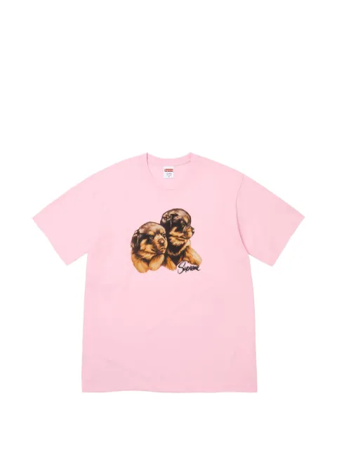 Supreme puppies-print T-shirt