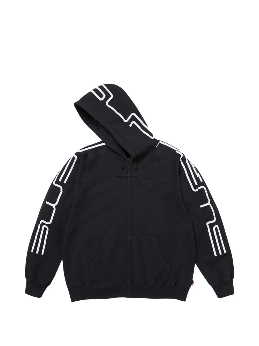 Supreme Connet hoodie met rits Zwart
