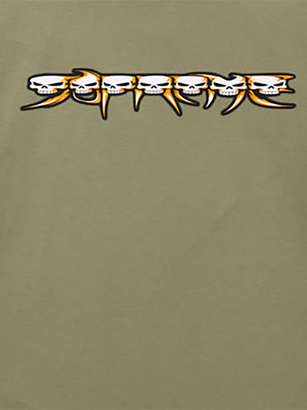 Supreme Skulls Spellout T-shirt Groen