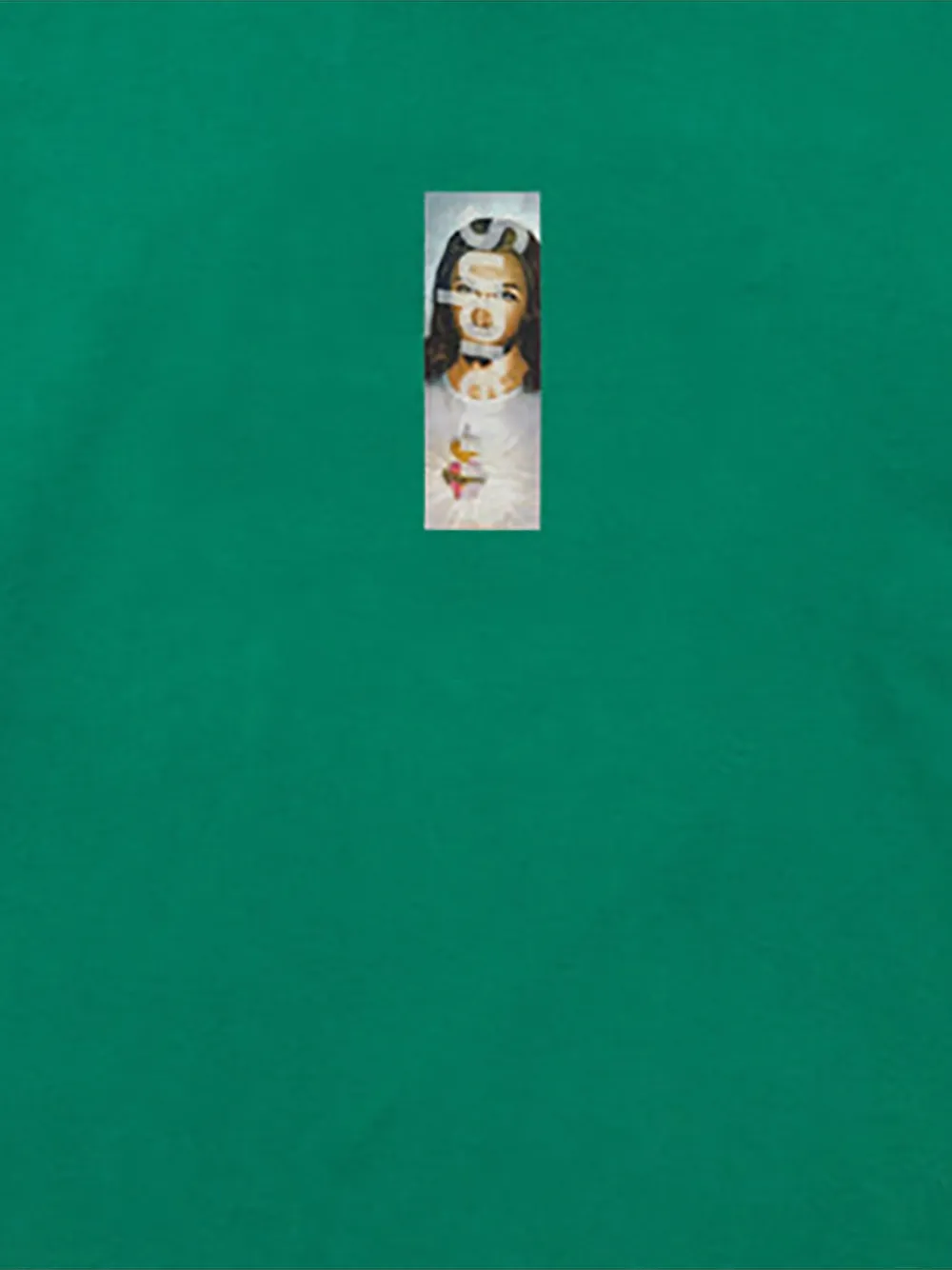 Supreme Prayer Card Box T-shirt met logo Groen