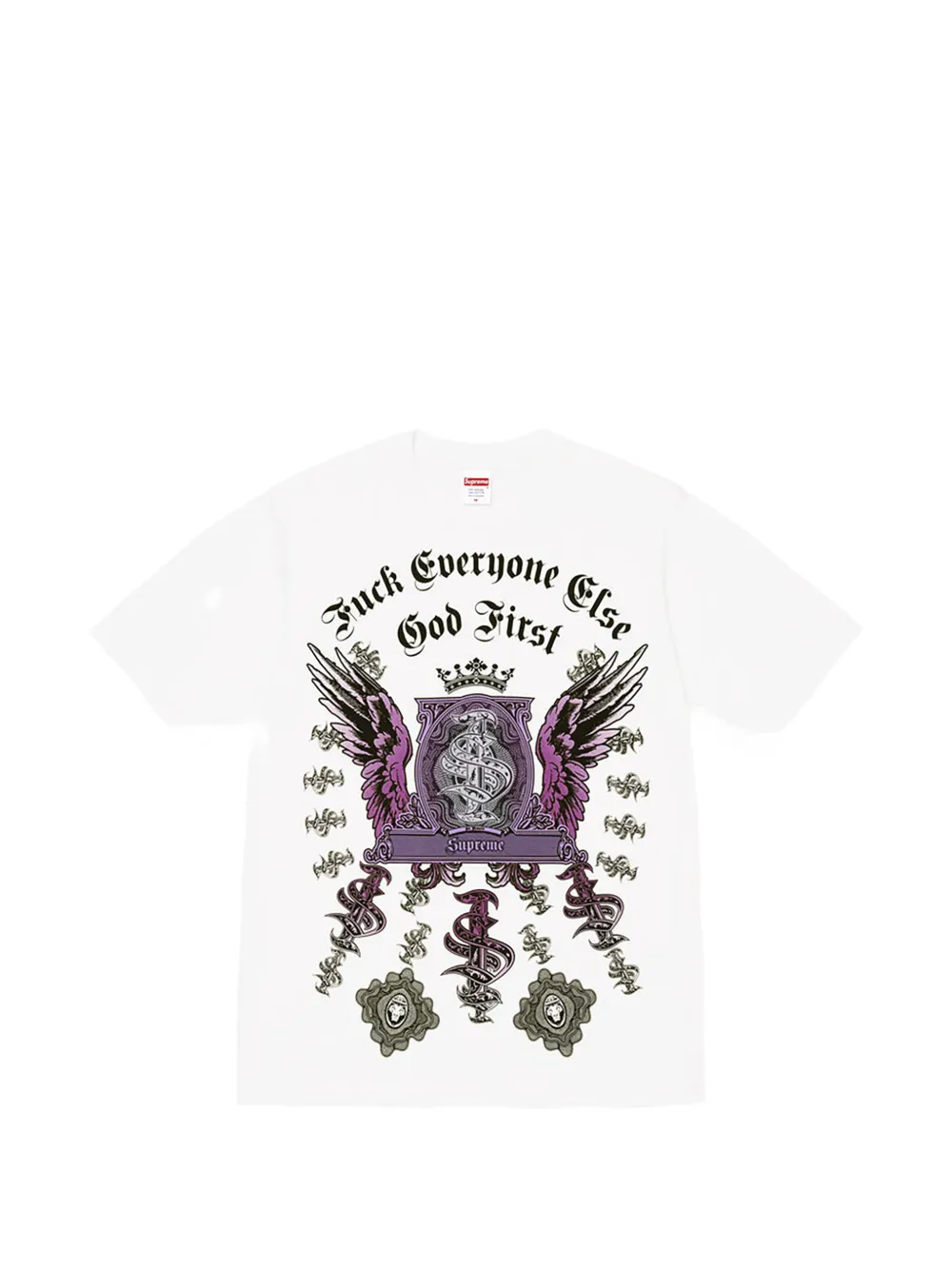 Supreme graphic-print T-shirt - Bianco