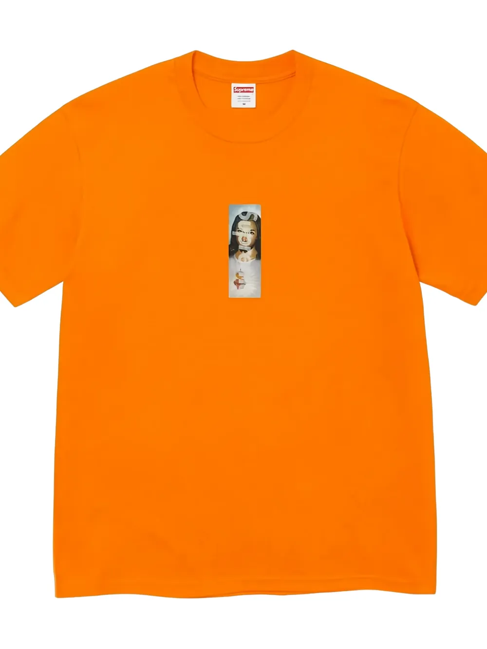 Supreme Prayer Card Box T-shirt met logo Oranje