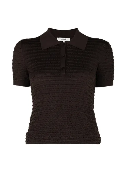 FRAME playera tipo polo fruncida