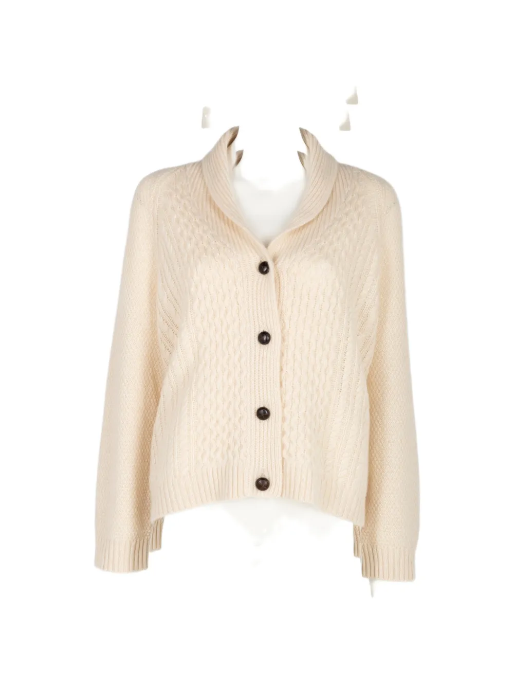 The Great Cable Lodge Cardigan In Neutral