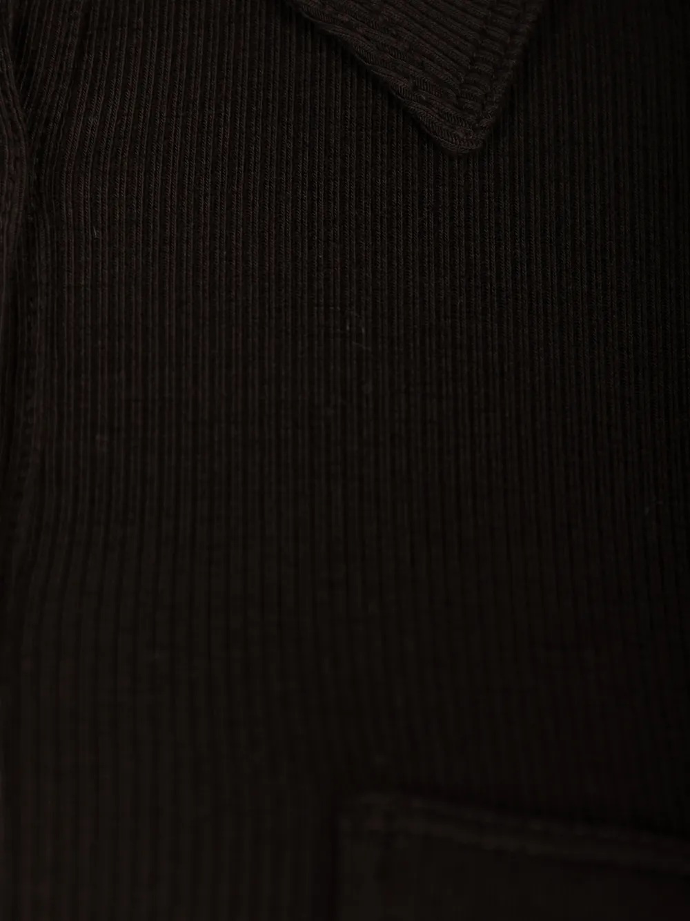FRAME ribbed front-pockets shirt Bruin