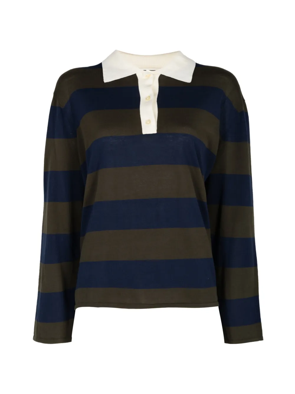 The Great Academy Striped Polo Top In Multi