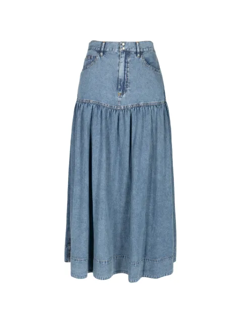 The Great. Western yoke midi skirt