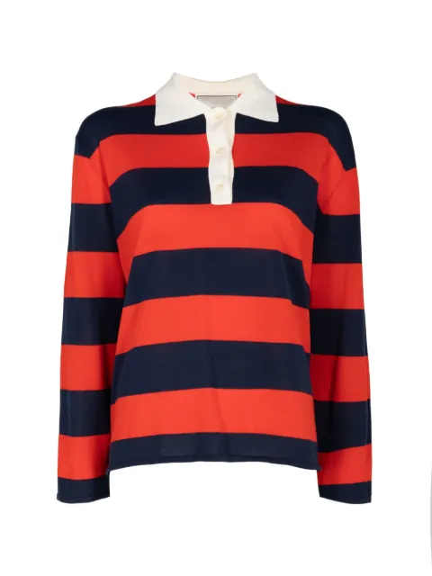 The Great. Academy striped polo top