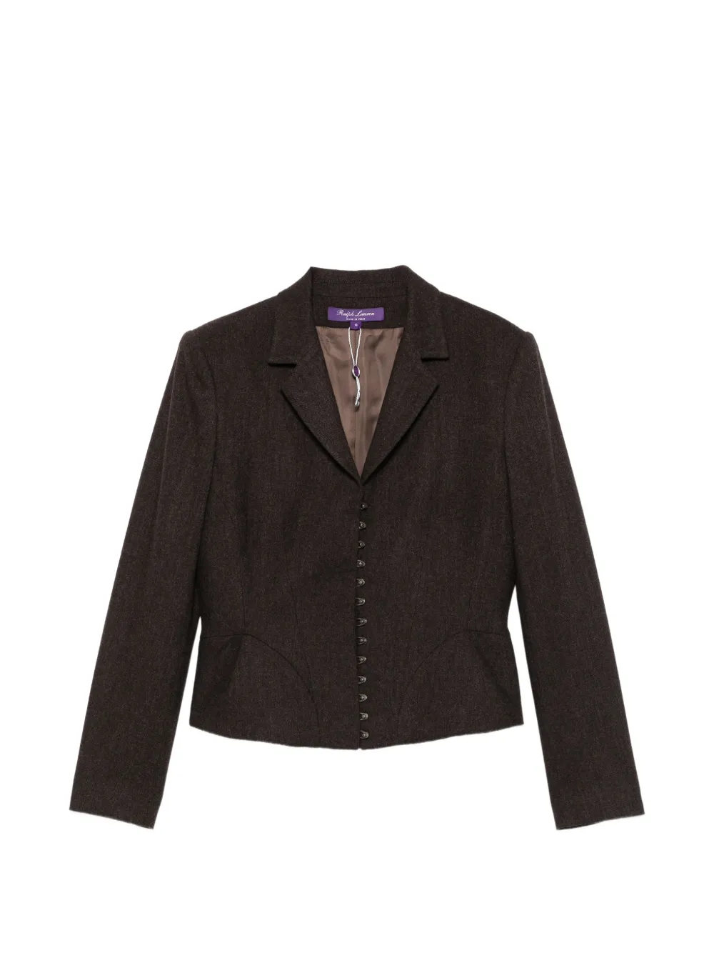 Lauren Ralph Lauren herringbone wool blazer - Grigio