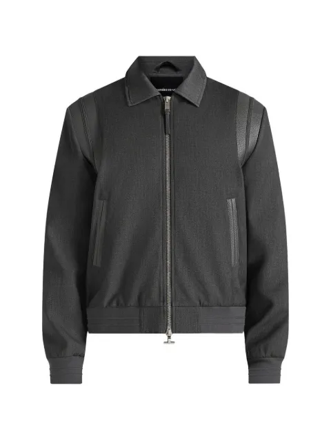 Manière De Voir Denis in grey tailored varsity jacket