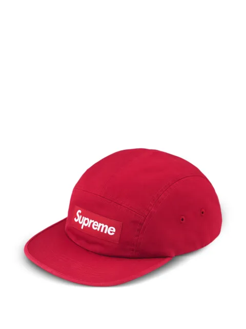Supreme Baseballkappe aus gewaschenem Chino-Twill