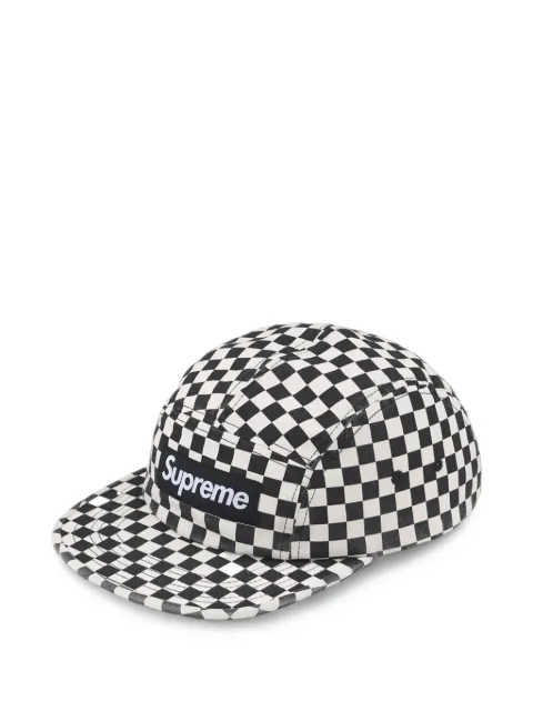 Supreme Chino-Twill-Baseballkappe mit Schachbrett-Print