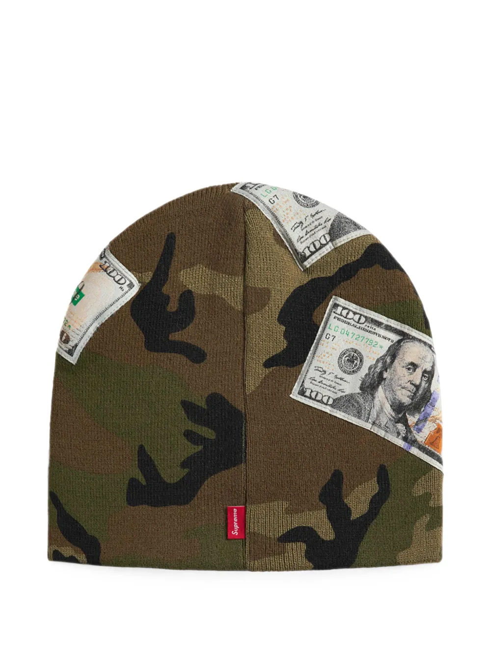 Supreme Muts met camouflageprint Groen