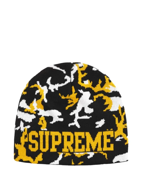 Supreme reversible camo-print beanie hat