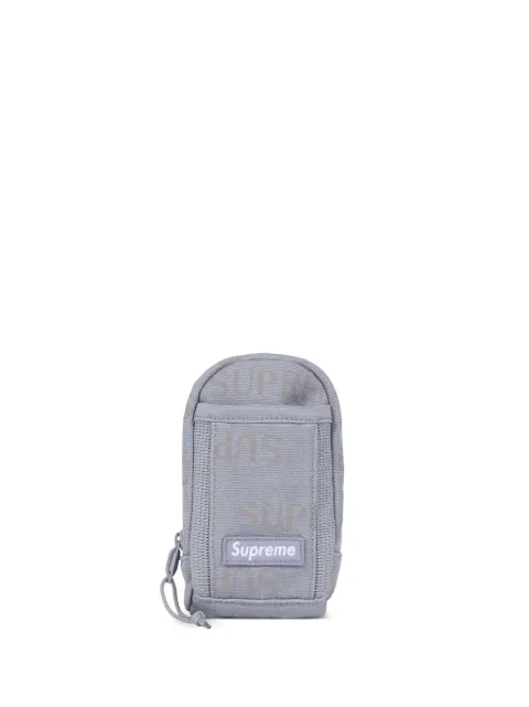 Supreme logo-print zip-around neck pouch