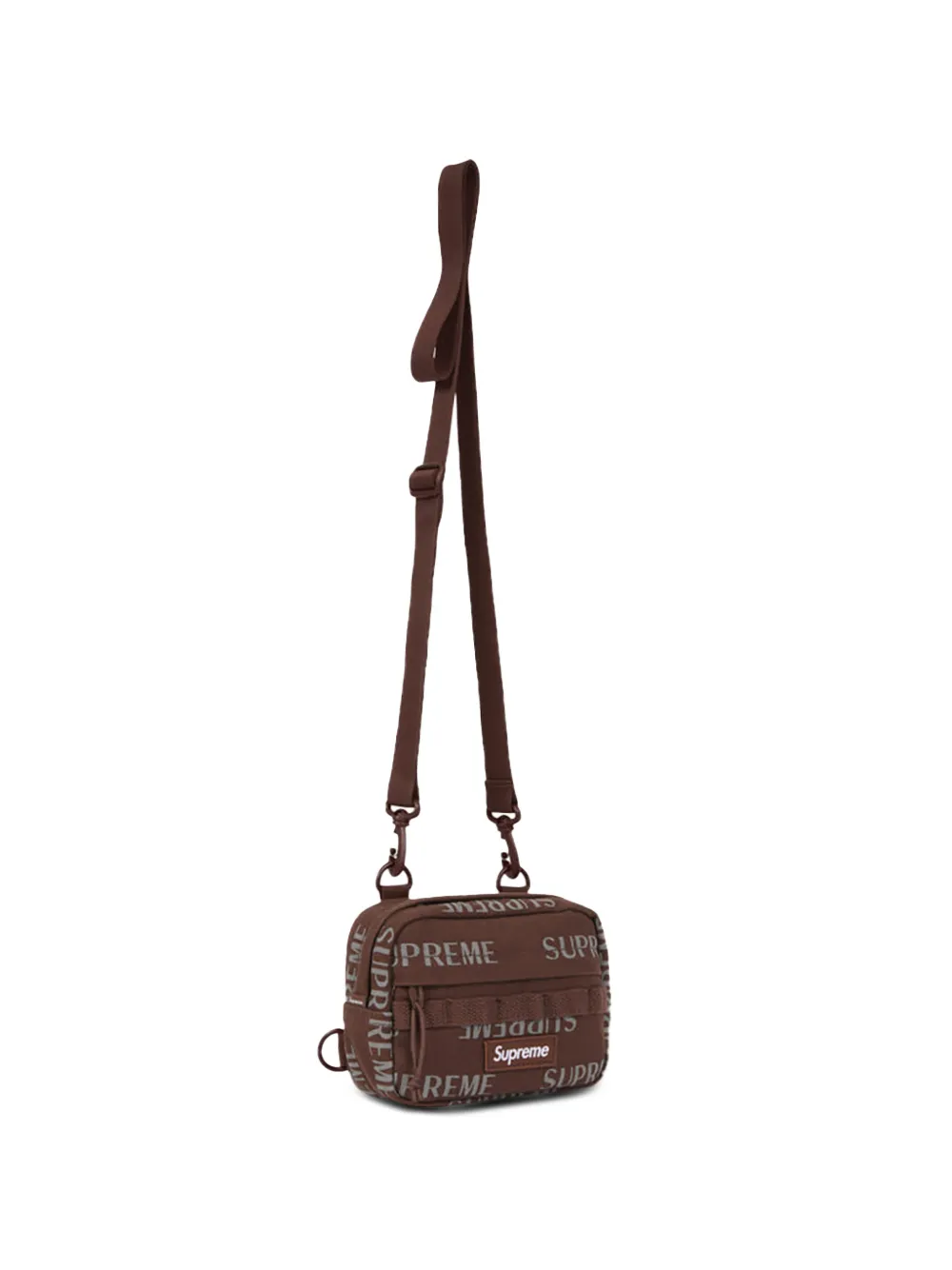 Supreme Schoudertas met logoprint Bruin