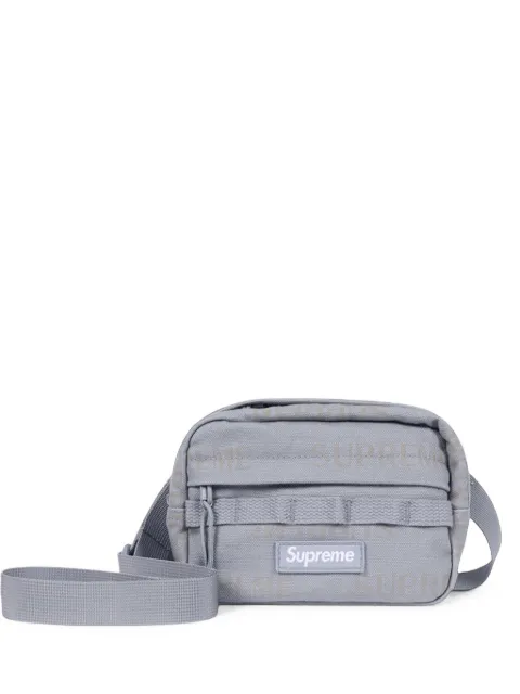 Supreme logo-patch shoulder bag