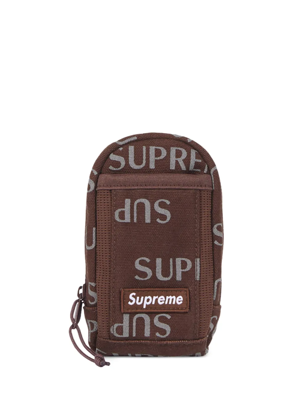 Supreme logo-print belt bag - Marrone