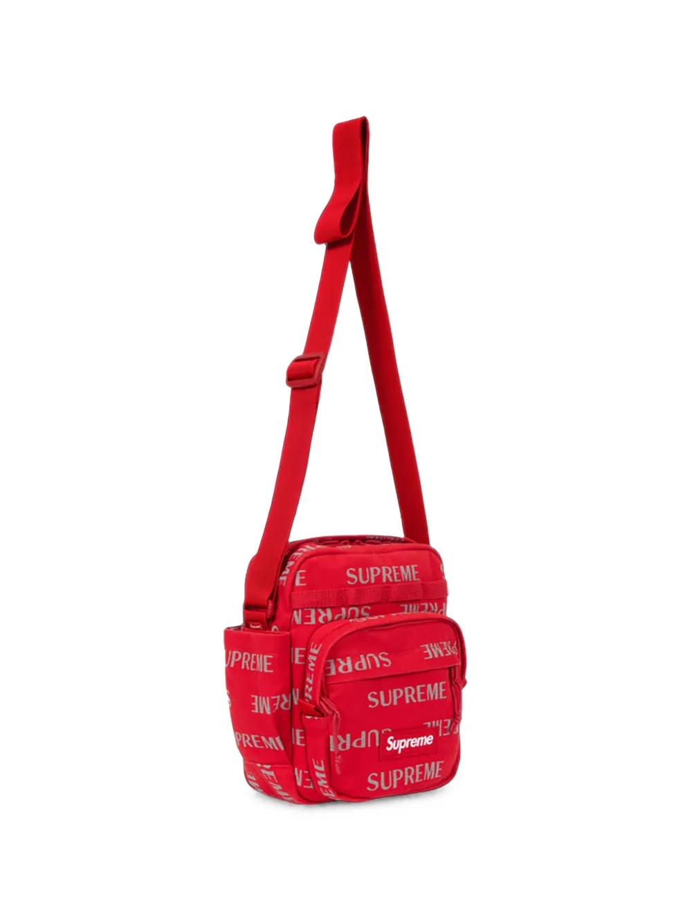 Supreme Schoudertas met logoprint Rood