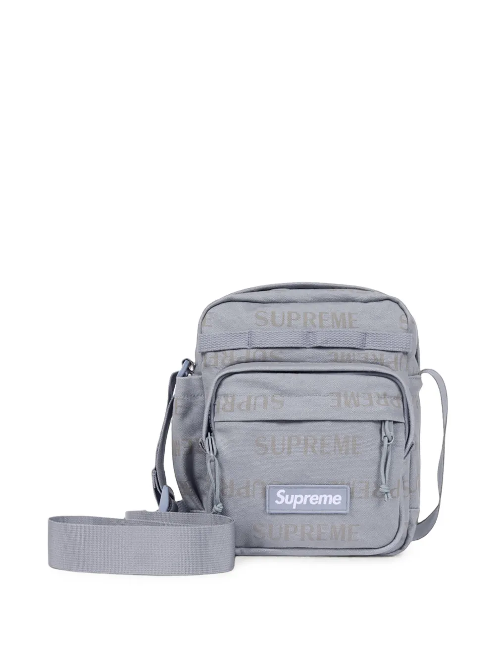 Supreme Schoudertas met logoprint Grijs