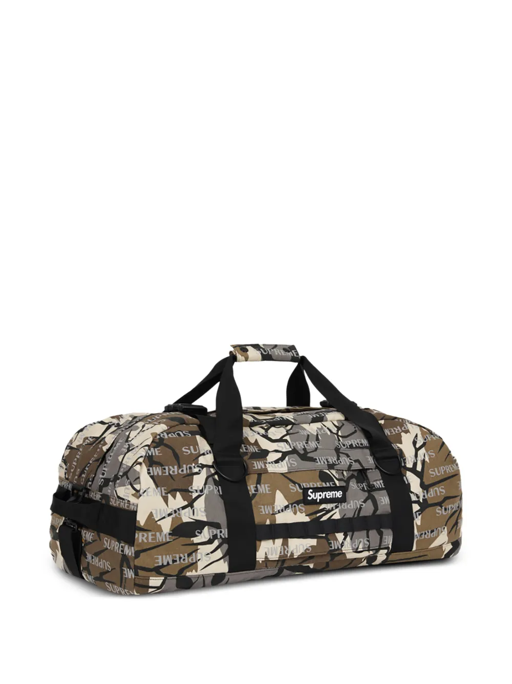 Supreme Grote duffeltas met camouflageprint Bruin